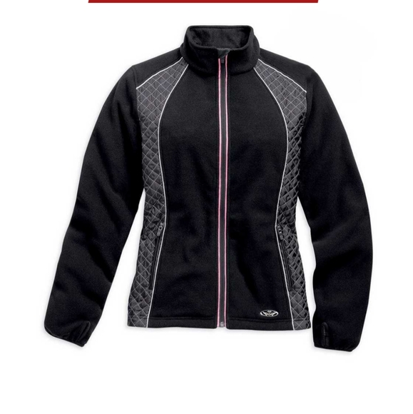 Harley-Davidson Jackets & Blazers - Harley-Davidson Pink Label Fleece Jacket, sz M.